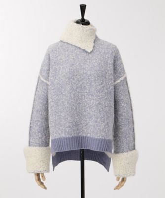 ＜mame/マメ＞ Mouton Knit Sweater(MM17AW-KN068) パープル 【三越・伊勢丹/公式】