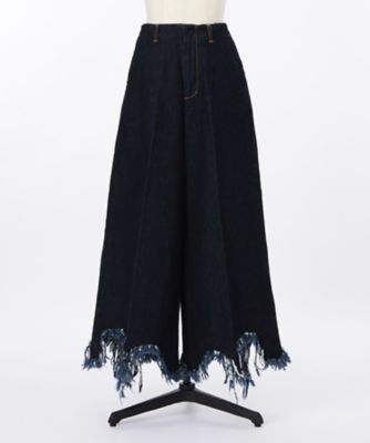 ＜ファセッタズム/FACETASM＞ FRINGE DENIM PANTS(IS-PT-W10) INDIGO 【三越・伊勢丹/公式】