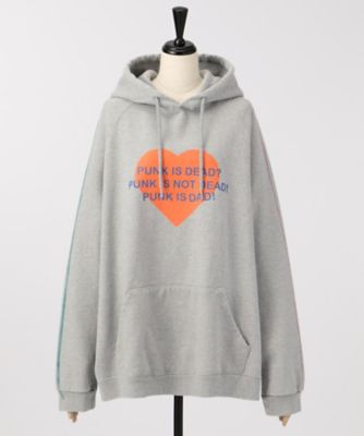 ＜99% IS-＞ CUSTOM HOODY-orange(17FW/ONLY/HOODIE2) グレーxオレンジ 【三越・伊勢丹/公式】
