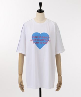 ＜99% IS-＞ CUSTOM TEE-blue(17FW/ONLY/TEE1) ホワイトxブルー 【三越・伊勢丹/公式】