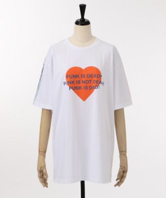 ＜99% IS-＞ CUSTOM TEE-orange(17FW/ONLY/TEE2) ホワイトxオレンジ 【三越・伊勢丹/公式】