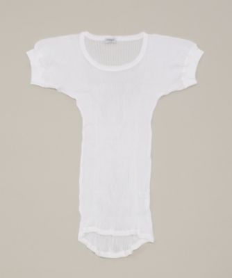 ＜ヅィメリー/Zimmerli＞ リブ・クルーネックTシャツ(207-800) ホワイト 【三越・伊勢丹/公式】