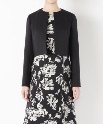 【SALE（三越）】＜ジョハク/JOHAQ＞ ジャカード青文ノーカラージャケット 566030 ネイビー 【三越・伊勢丹/公式】