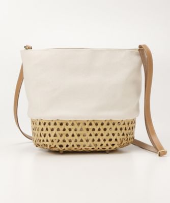 ＜Crafty＞ 2WAY竹カゴバッグ(Bag1) キナリ(02) 【三越・伊勢丹/公式】