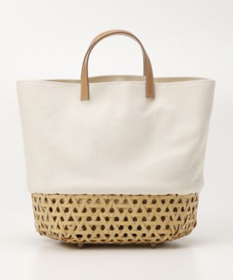 ＜Crafty＞ エイトキャンバスカゴバッグ(Bag2) キナリ(02) 【三越・伊勢丹/公式】