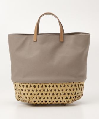 ＜Crafty＞ エイトキャンバスカゴバッグ(Bag2) グレー(04) 【三越・伊勢丹/公式】