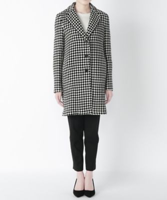 【SALE（三越）】＜トネッロ/TONELLO＞ ハニカム千鳥コート(45432701001) クロxシロ 【三越・伊勢丹/公式】