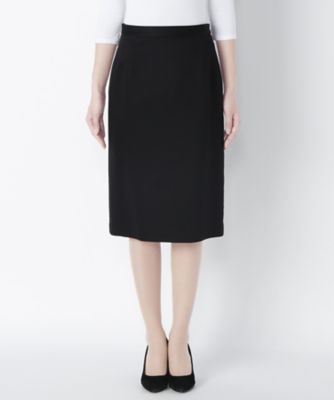 【SALE（三越）】＜ラ モンテ ドゥ ヴァーグ ノーブル＞ 側章入りタイトスカート(16VMAW-SK003) クロ 【三越・伊勢丹/公式】