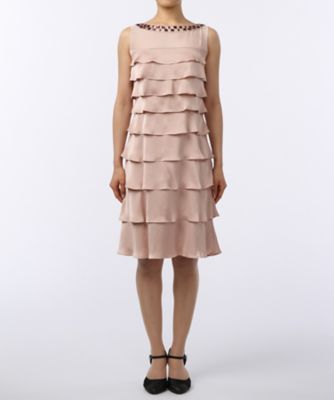 ＜プリフェレンス/PREFERENCE＞ ビンテージサテンドレス(55153525)(クローバー) ピンク(22) 【三越・伊勢丹/公式】