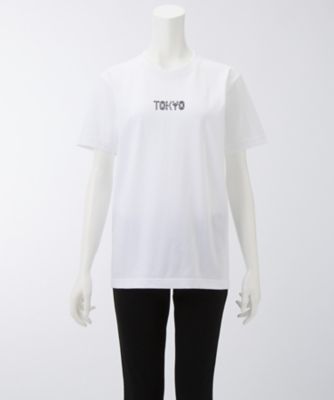 【SALE（伊勢丹）】＜TOMATO＞ TOKYO発砲プリントTシャツ(TOKYO-T) シロxクロプリント 【三越・伊勢丹/公式】