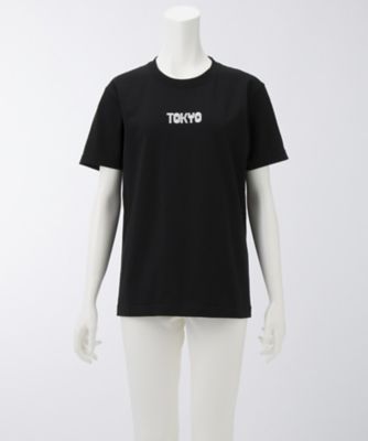 【SALE（伊勢丹）】＜TOMATO＞ TOKYO発砲プリントTシャツ(TOKYO-T) クロxシロプリント 【三越・伊勢丹/公式】