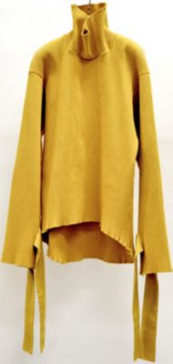 ＜POSTELEGANT＞ COTTON WOVEN RIB HIGHNECK TOP(No.0013(TP17A0004)) マスタード 【三越・伊勢丹/公式】