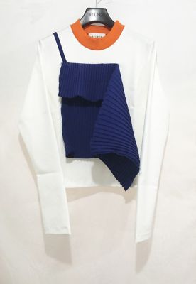 ＜BELPER＞ WITH SHRINK TOP(7201117) ホワイト/ブルー 【三越・伊勢丹/公式】