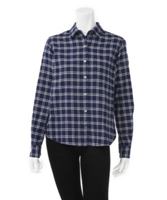 【SALE（三越）】＜ワンフォーイレブン/1411＞ チェックシャツ(NR-2153101) ネイビー 【三越・伊勢丹/公式】