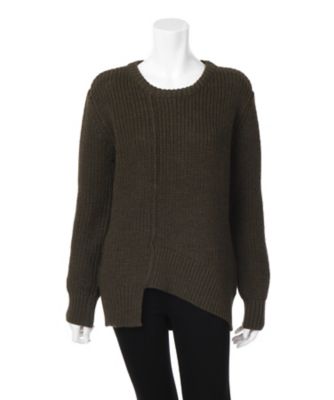 【SALE（三越）】＜ワンフォーイレブン/1411＞ あぜ編みアシメニット(505-W2008) カーキ 【三越・伊勢丹/公式】
