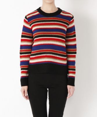 【SALE（三越）】＜ワンフォーイレブン/1411＞ マルチボーダーニット(505-W2010) マルチ 【三越・伊勢丹/公式】