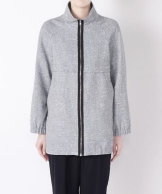 【SALE（三越）】＜ワンフォーイレブン/1411＞ ツイードブルゾン(506-S7003) ブルー 【三越・伊勢丹/公式】