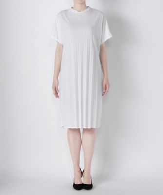 【SALE（三越）】＜ワンフォーイレブン/1411＞ ポンチプリーツワンピース(506-S6003) ホワイト 【三越・伊勢丹/公式】