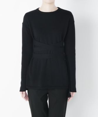 【SALE（三越）】＜ワンフォーイレブン/1411＞ ウエストマークプルオーバー(506-W2002) ブラック 【三越・伊勢丹/公式】