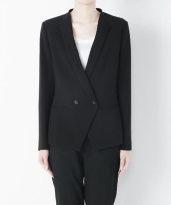 【SALE（三越）】＜ワンフォーイレブン/1411＞ ダブルショートジャケット(506-W7003) ブラック 【三越・伊勢丹/公式】