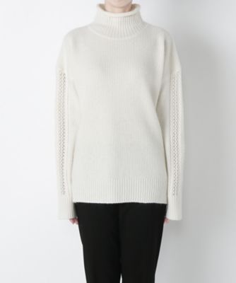 【SALE（三越）】＜ワンフォーイレブン/1411＞ 袖レーシー編みプルオーバー(506-W2006) エクリュ 【三越・伊勢丹/公式】
