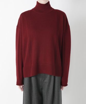 【SALE（三越）】＜ワンフォーイレブン/1411＞ タートルネックプルオーバー(506-W4007) レッド 【三越・伊勢丹/公式】