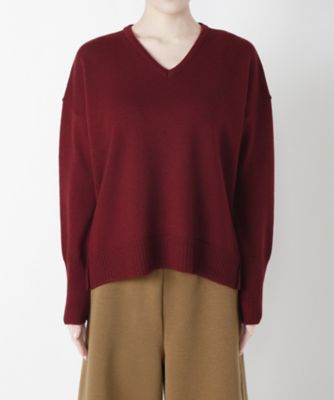 【SALE（三越）】＜ワンフォーイレブン/1411＞ Vネックプルオーバー(506-W2008) レッド 【三越・伊勢丹/公式】