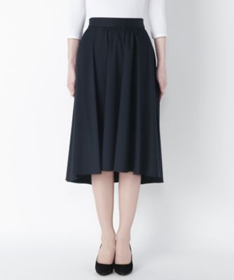 【SALE（三越）】＜ライフ＆スタイル/ライフアンドスタイル＞ フレア前後差スカート SK011 ネイビー 【三越・伊勢丹/公式】