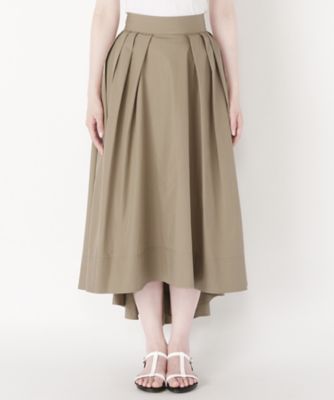 ＜MADISON BLUE＞ TUCK SKIRT MB171-6715 ベージュ 【三越・伊勢丹/公式】