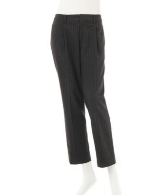 【SALE（三越）】＜マルシェアンジェリーク/MARCHE ANGELIQUE＞ ストライプタックパンツ(15MAW-PT040) チャコール 【三越・伊勢丹/公式】