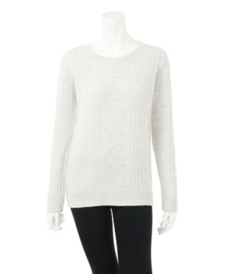 【SALE（三越）】＜マルシェアンジェリーク/MARCHE ANGELIQUE＞ 丸首ニット(15MAW-NT042) ライトグレー 【三越・伊勢丹/公式】