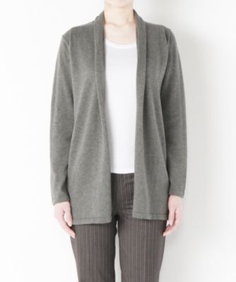 【SALE（三越）】＜マルシェアンジェリーク/MARCHE ANGELIQUE＞ 着流し綿カーディガン(16MSS-NT044) モクグレー 【三越・伊勢丹/公式】