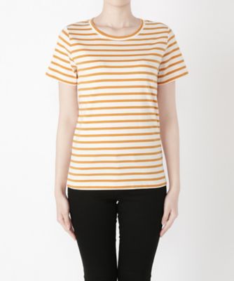 【SALE（三越）】＜マルシェアンジェリーク/MARCHE ANGELIQUE＞ ボーダー半袖カット アンド ソーン 17MSS-T013B オフ/ＯＧ 【三越・伊勢丹/公式】