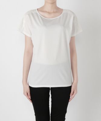 【SALE（三越）】＜マルシェアンジェリーク/MARCHE ANGELIQUE＞ ドルマン袖カット アンド ソーン 17SS-T007A オフ 【三越・伊勢丹/公式】