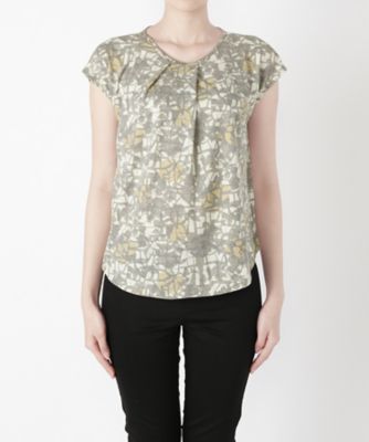 【SALE（三越）】＜マルシェアンジェリーク/MARCHE ANGELIQUE＞ プリントカット アンド ソーン 17MSS-T012A ブラウンケイ 【三越・伊勢丹/公式】