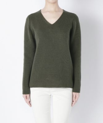 【SALE（三越）】＜マルシェアンジェリーク/MARCHE ANGELIQUE＞ Vネックプルオーバー 16FWWAPO カーキ 【三越・伊勢丹/公式】