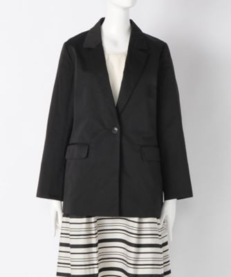 【SALE（三越）】＜マルシェアンジェリーク/MARCHE ANGELIQUE＞ 大きいサイズ ロングジャケット(16MSS-JK058)(クローバー/グレース) クロ 【三越・伊勢丹/公式】