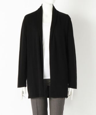 【SALE（三越）】＜マルシェアンジェリーク/MARCHE ANGELIQUE＞ 大きいサイズ 着流し綿カーディガン(16MSS-NT044)(クローバー/グレース) クロ 【三越・伊勢丹/公式】