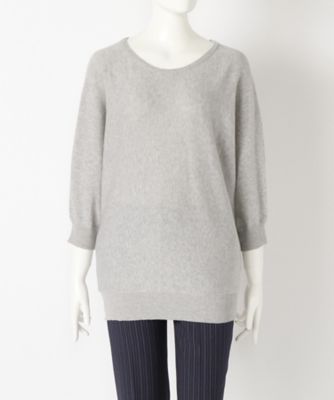 【SALE（三越）】＜マルシェアンジェリーク/MARCHE ANGELIQUE＞ 大きいサイズ ドルマンプルオーバー(16MSS-NT045)(クローバー/グレース) グレー 【三越・伊勢丹/公式】