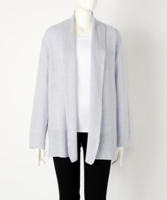 【SALE（伊勢丹）】＜ローブリッヂ＞ 大きいサイズ &starf;綿混ミドルゲージニット トッパー(LA-1101B)(クローバー) サックス(73) 【三越・伊勢丹/公式】