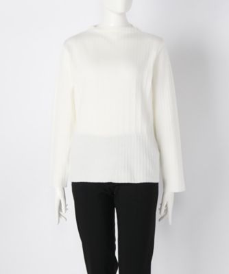【SALE（伊勢丹）】＜ローブリッヂ＞ 大きいサイズ &starf;綿混12Gニット ボトルネックセーター(LA-1100B)(クローバー) オフホワイト(0175) 【三越・伊勢丹/公式】