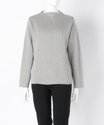 【SALE（伊勢丹）】＜ローブリッヂ＞ 大きいサイズ &starf;綿混12Gニット ボトルネックセーター(LA-1100B)(クローバー) 杢グレー(0401) 【三越・伊勢丹/公式】