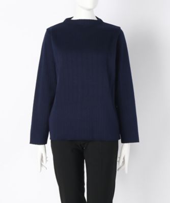 【SALE（伊勢丹）】＜ローブリッヂ＞ 大きいサイズ &starf;綿混12Gニット ボトルネックセーター(LA-1100B)(クローバー) ネイビー(7501) 【三越・伊勢丹/公式】