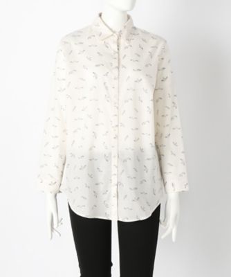 【SALE（伊勢丹）】＜H・PORT＞ 大きいサイズ &starf;トリ柄ブラウス(7703)(クローバー) オフ(01) 【三越・伊勢丹/公式】