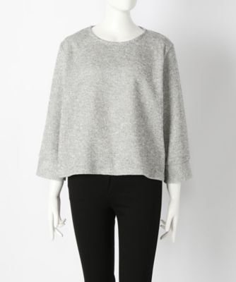 【SALE（伊勢丹）】＜H・PORT＞ 大きいサイズ &starf;ショート丈袖口切替ニット(7007)(クローバー) オフ(01) 【三越・伊勢丹/公式】