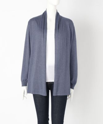 【SALE（伊勢丹）】＜Rose Barone＞ 大きいサイズ &starf;ニットカーディガン(6902)(クローバー) ブルー(70) 【三越・伊勢丹/公式】