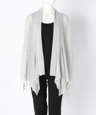 【SALE（伊勢丹）】＜ローブリッヂ＞ 大きいサイズ &starf;イタリア糸使用 羽織ニット(SW-7003A)(クローバー) Sグレー(04) 【三越・伊勢丹/公式】