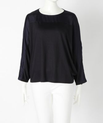 【SALE（伊勢丹）】＜マルシェアンジェリーク/MARCHE ANGELIQUE＞ 大きいサイズ カット アンド ソーン(17MSS-T005D)(クローバー) ネイビー 【三越・伊勢丹/公式】