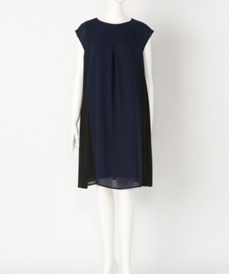 【SALE（伊勢丹）】＜マルシェアンジェリーク/MARCHE ANGELIQUE＞ 大きいサイズ カット アンド ソーンワンピース(17MSS-OP102)(クローバー) コン／クロ 【三越・伊勢丹/公式】