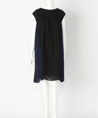 【SALE（伊勢丹）】＜マルシェアンジェリーク/MARCHE ANGELIQUE＞ 大きいサイズ カット アンド ソーンワンピース(17MSS-OP102)(クローバー) クロ／コン 【三越・伊勢丹/公式】